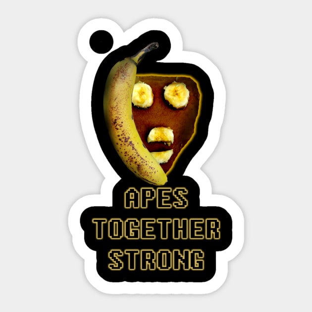 Apes Together Strong Sticker by IanWylie87